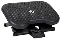 FOOT REST, ERGONOMIC, TILT ADJUSTABLE, MIND READER, BLACK MAIN